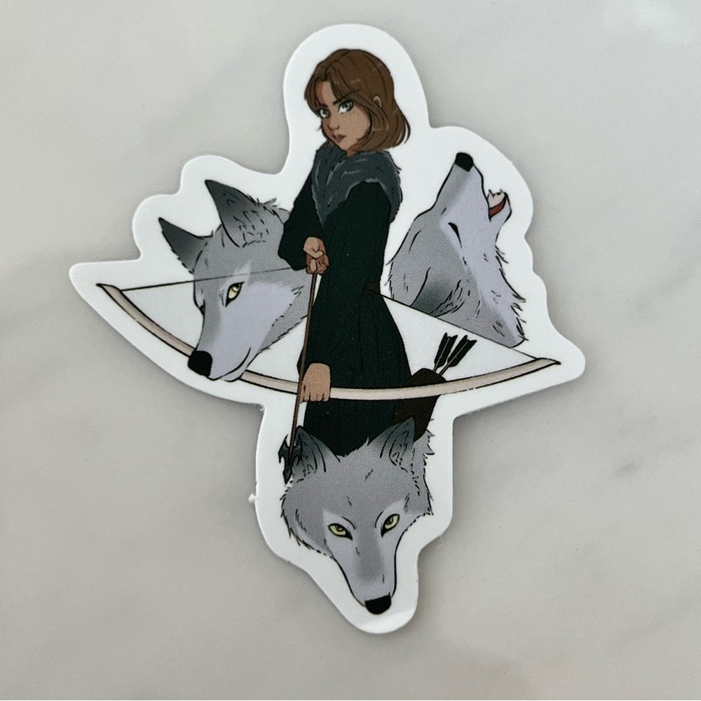 5/$10 Waterproof Vinyl Stickers ACOTAR Feyre Archeron Hunting Wolves